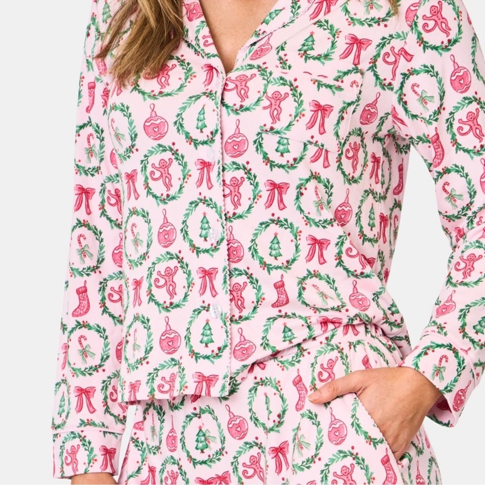 Roller Rabbit Pink Christmas Hayden